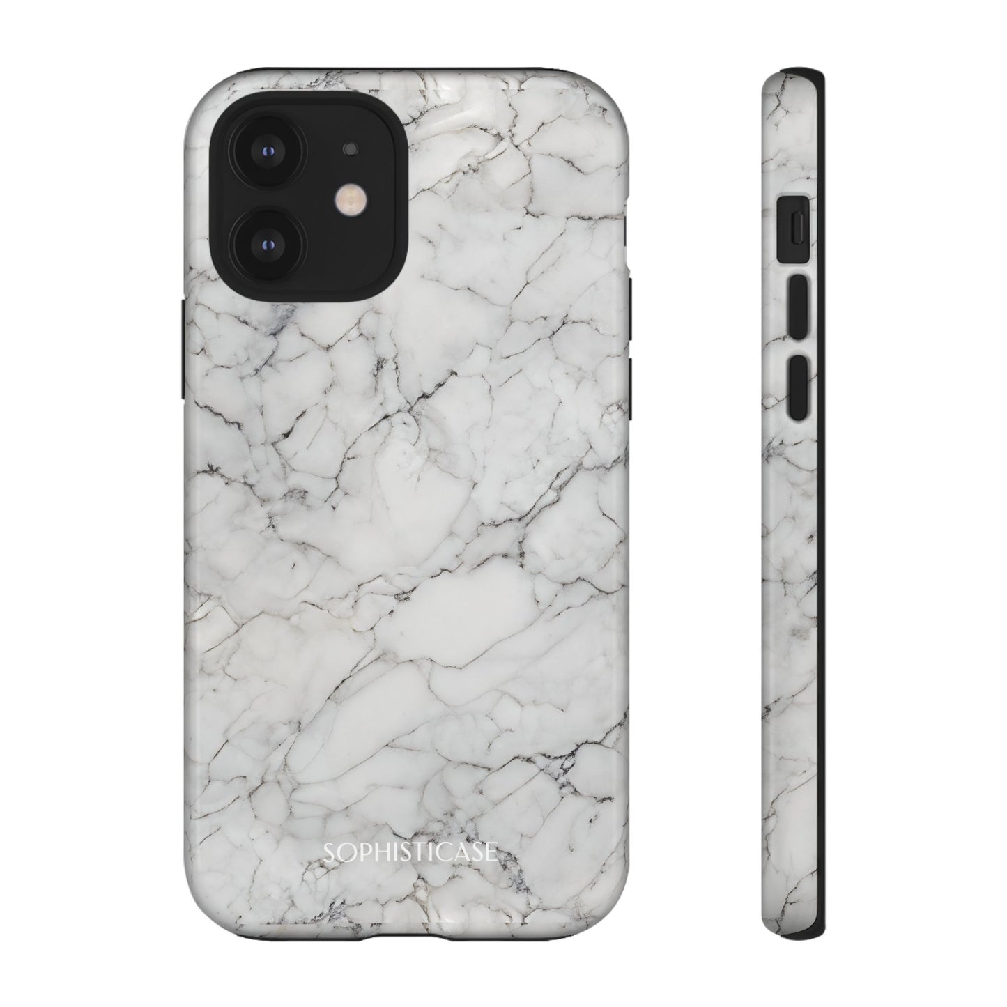 Marble Opulence in White - iPhone Case, Samsung Galaxy Case, Google Pixel Case