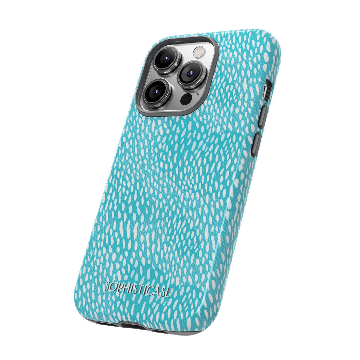 Oh Deer! in Aqua - Tough Phone Case for iPhone