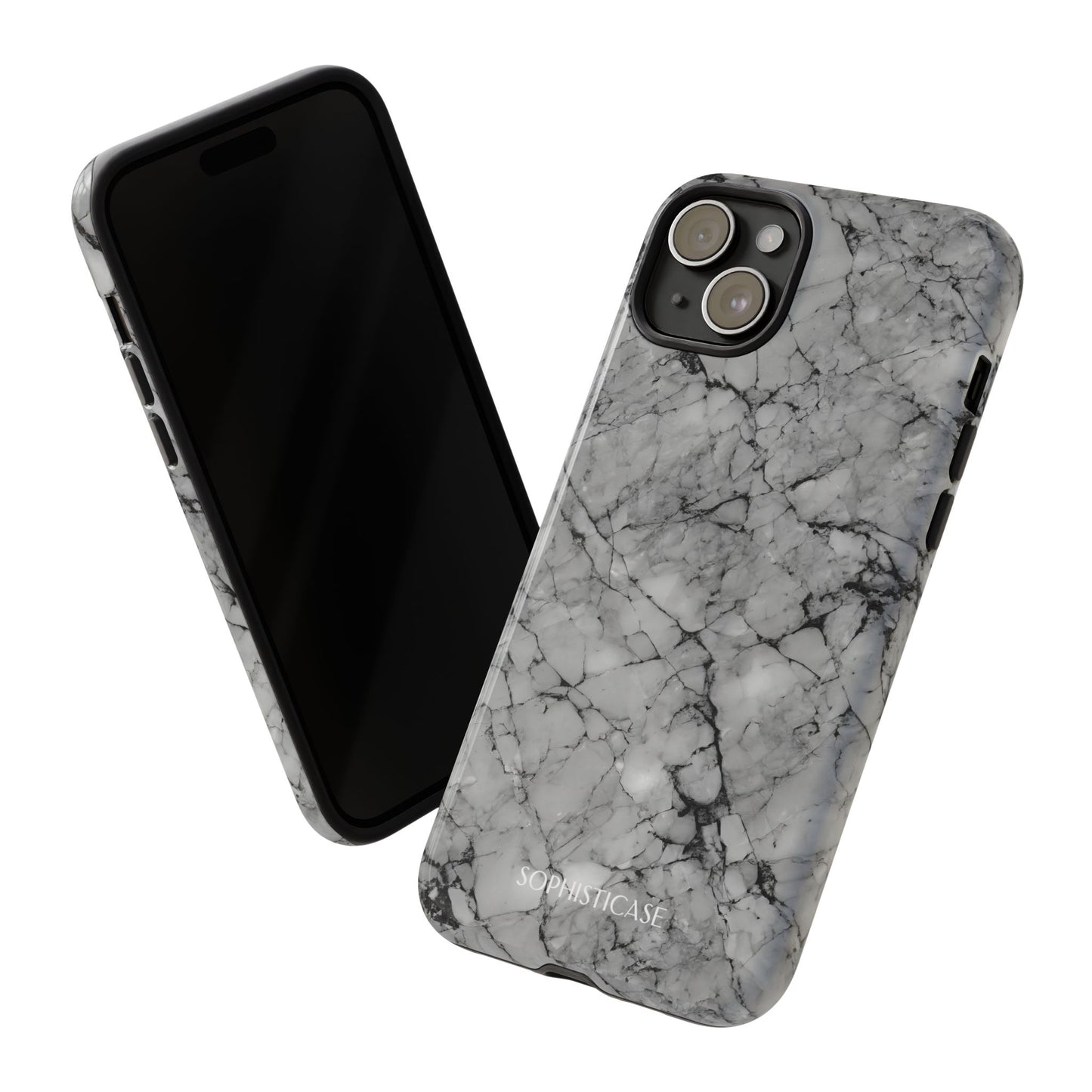 Marble Opulence in Grey - iPhone Case, Samsung Galaxy Case, Google Pixel Case