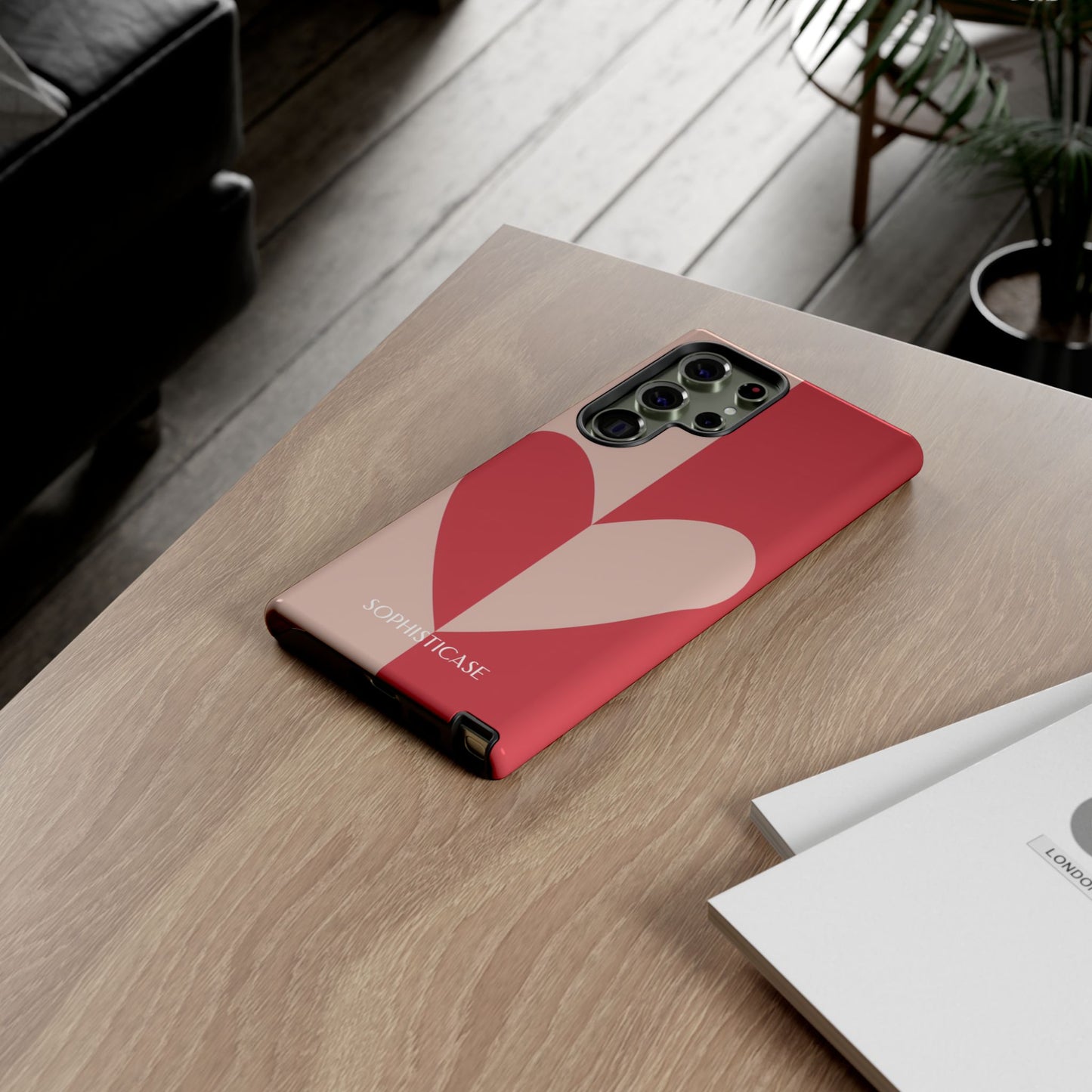 Be Mine in Red and Brown - iPhone Case, Samsung Galaxy Case, Google Pixel Case