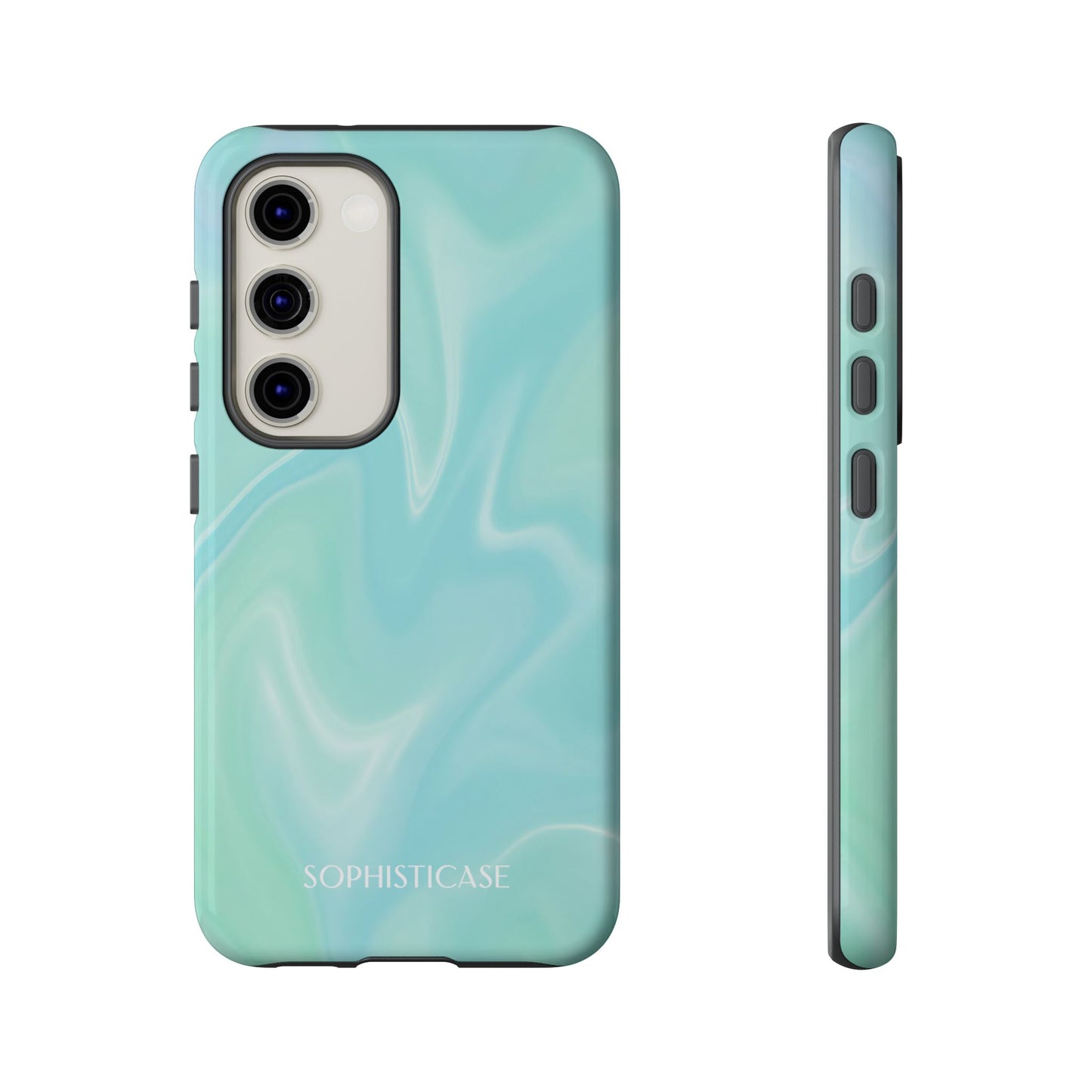 Liquid Magic in Green Haze - Drop Proof Phone Case for Samsung Galaxy