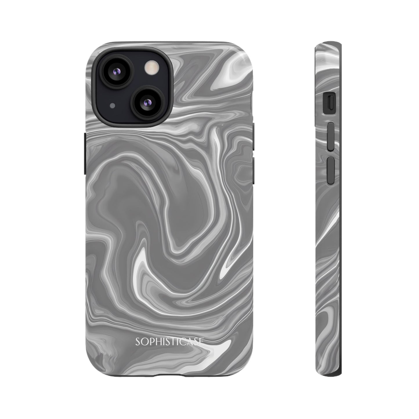 Liquid Dreams in Charcoal - Tough Phone Case