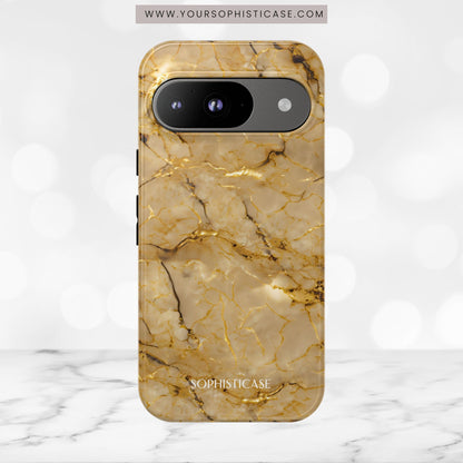 Marble Opulence in Gold - iPhone Case, Samsung Galaxy Case, Google Pixel Case