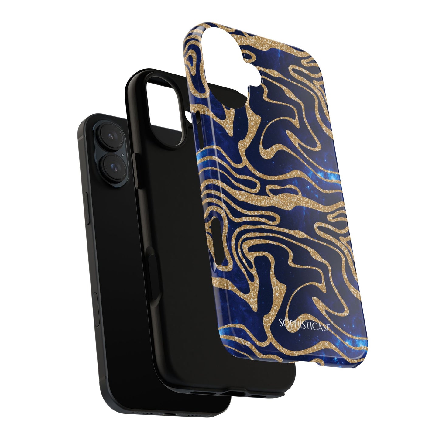 Cosmic Gold in Blue - iPhone Case, Samsung Galaxy Case, Google Pixel Case