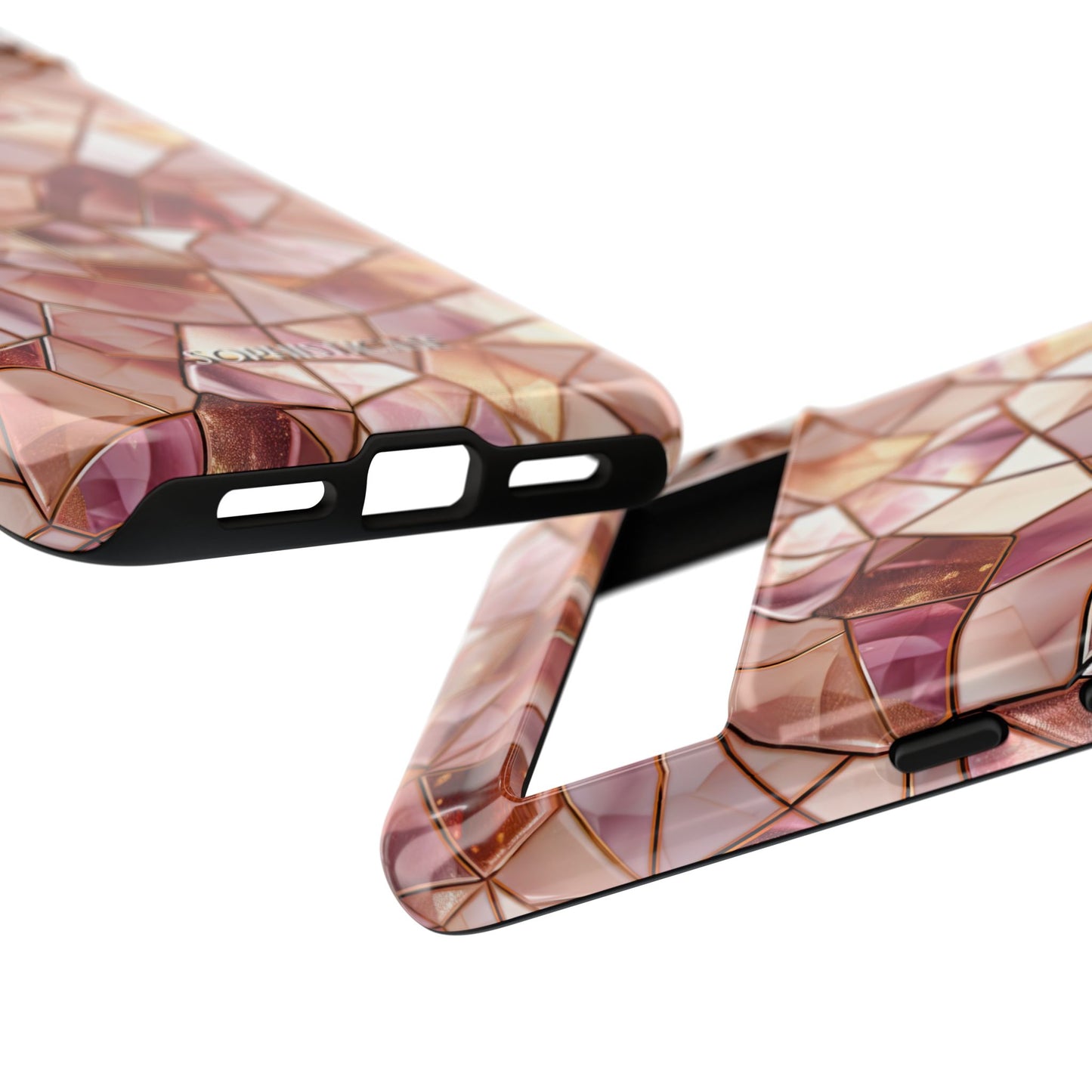 Rose' Runway in Champagne Mosaic - Tough Phone Case