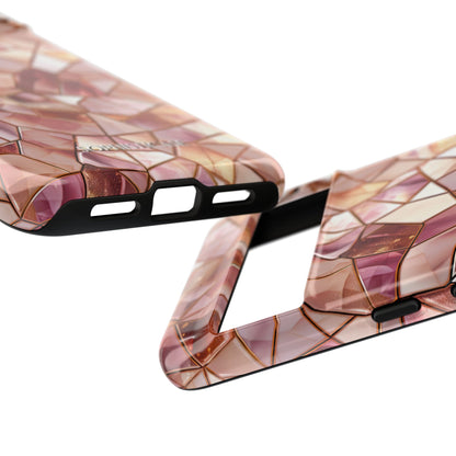 Rose' Runway in Champagne Mosaic - Tough Phone Case