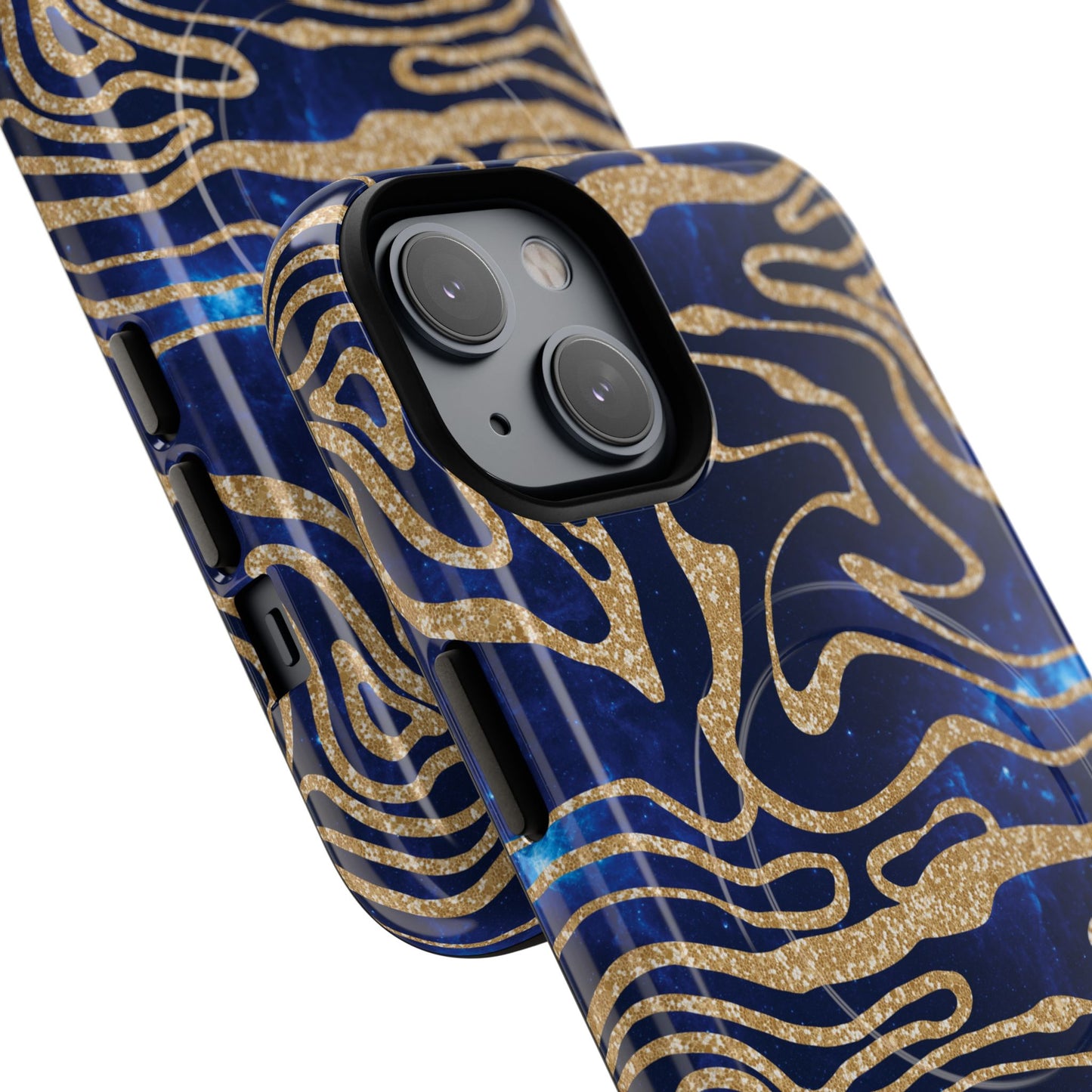 Cosmic Gold in Blue - iPhone Magsafe Case