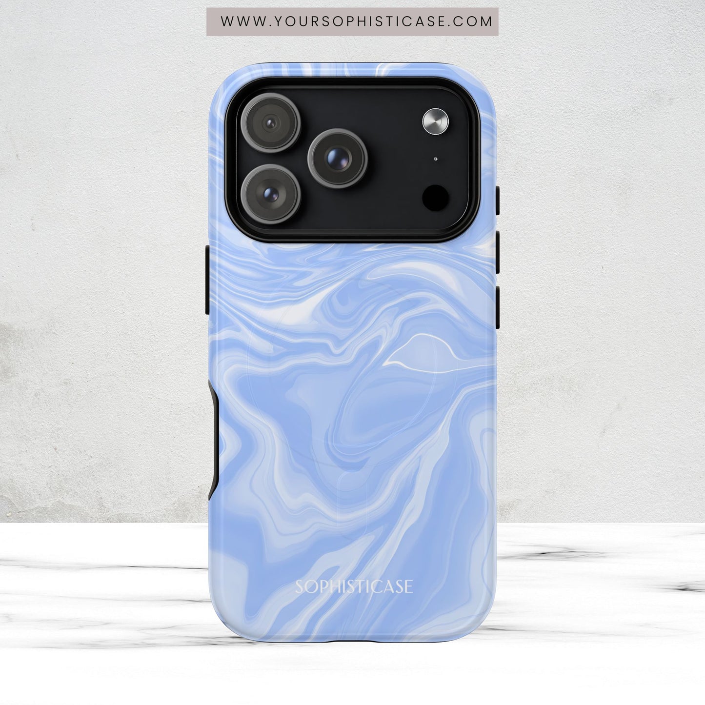 Liquid Dreams in Smoke Blue - Magsafe Case