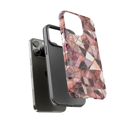 Rose' Runway in Merlot Mosaic - Tough Phone Case
