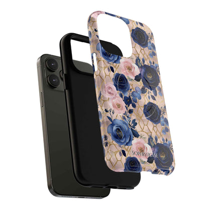 Royal Floral in Navy Blush - iPhone Magsafe Case