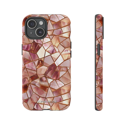 Rose' Runway in Champagne Mosaic - Tough Phone Case