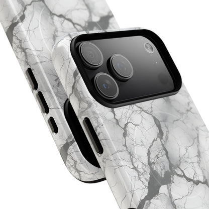 Marble Opulence in Charcoal Grey - Magsafe Case