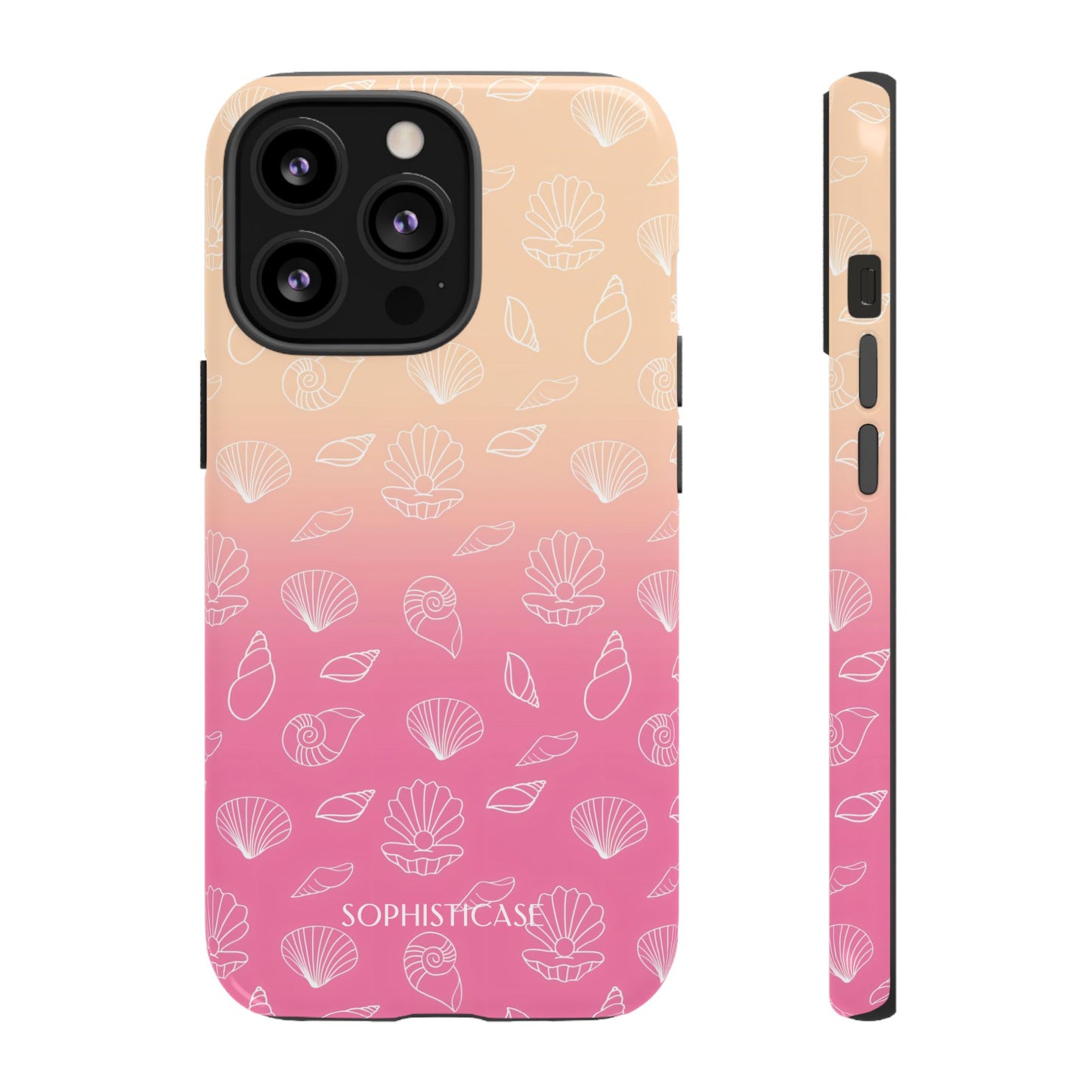 Seashell Society in Sandy Pink Sunset - iPhone Case, Samsung Galaxy Case, Google Pixel Case