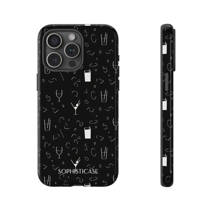 Cocktail Hour in Black - iPhone Case