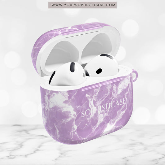 AirPod Cases - Marble Crush in Purple