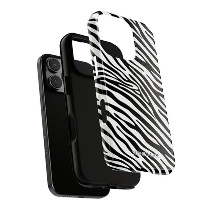 Dark Thoughts in Urban Zebra - Tough Phone Case