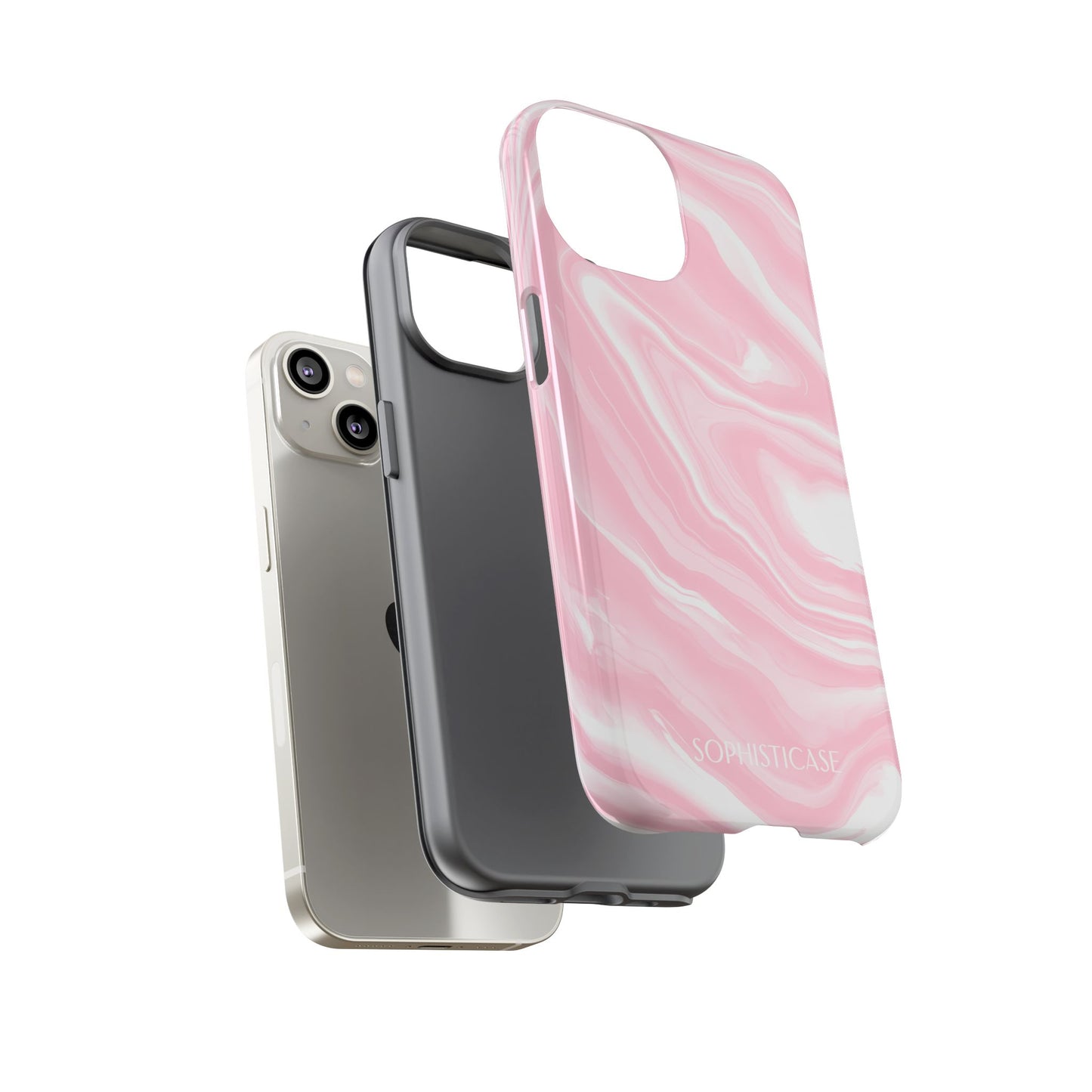 Liquid Dreams in Pink - Drop Proof Phone Case for iPhone