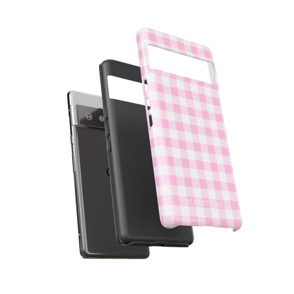 Tough Case - Gingham in Pink