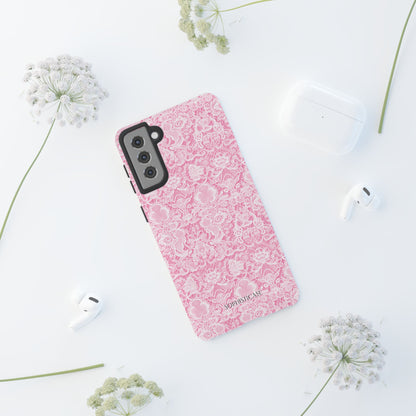 Luxe Lace in Pink - iPhone Case, Samsung Galaxy Case, Google Pixel Case