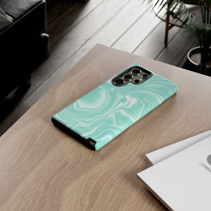 Liquid Dreams in Green - Tough Phone Case