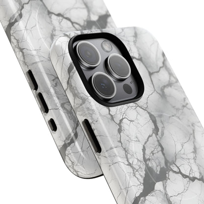 Marble Opulence in Charcoal Grey - Magsafe Case