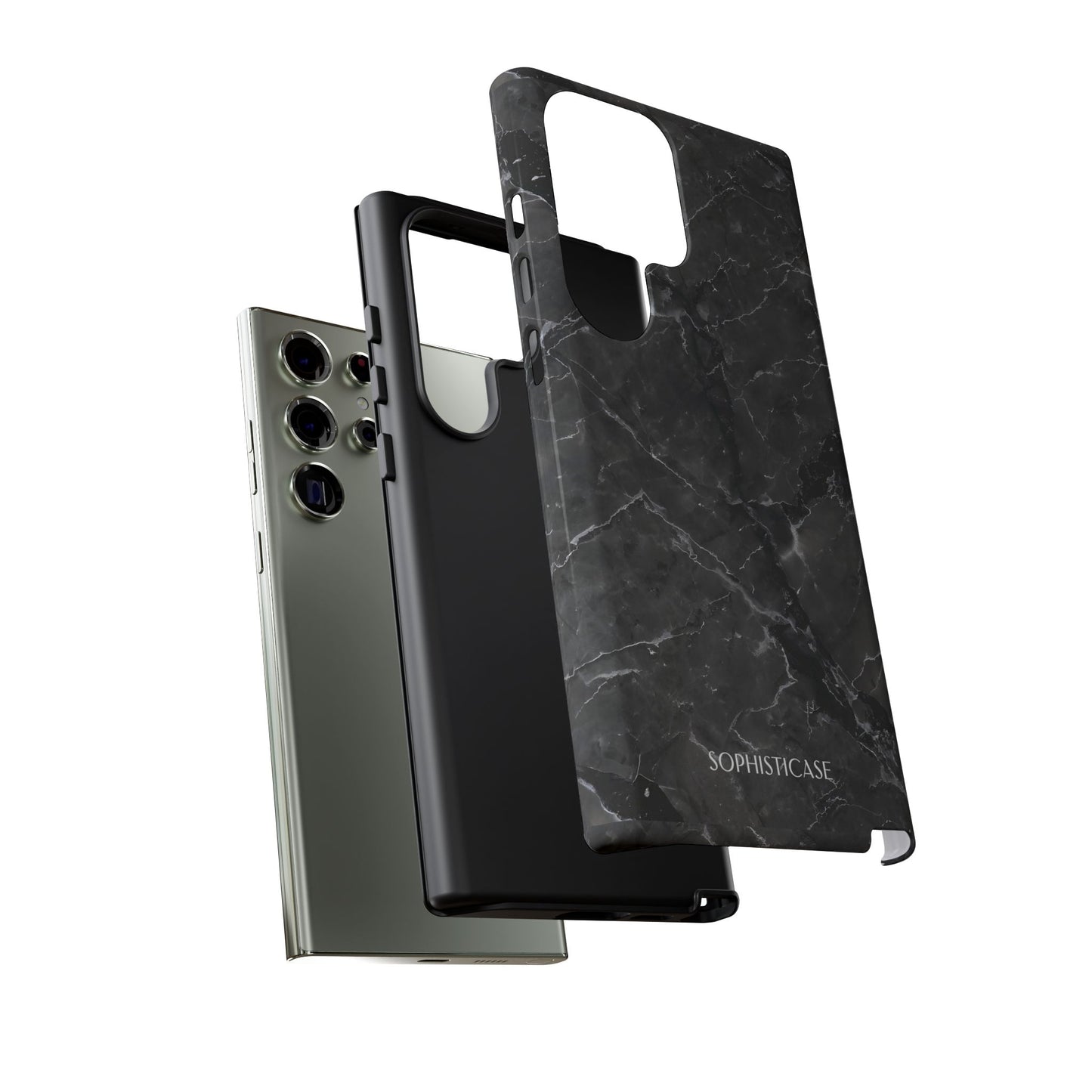 Marble Opulence in Black - iPhone Case, Samsung Galaxy Case, Google Pixel Case