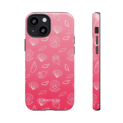 Seashell Society in Sunset Pink - iPhone Case, Samsung Galaxy Case, Google Pixel Case