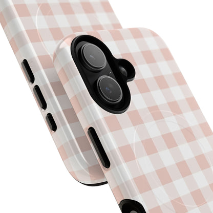 Gingham in Neutral Beige - Magsafe Case