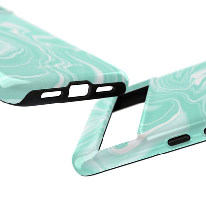 Liquid Dreams in Green - Tough Phone Case