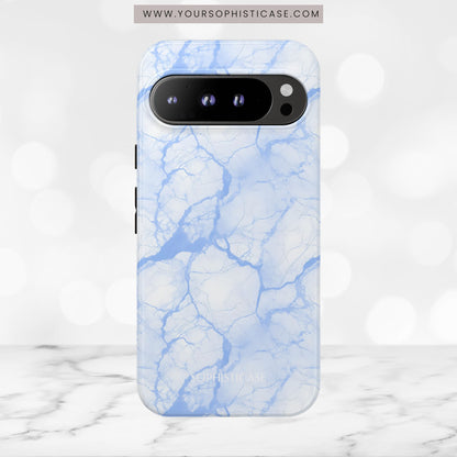 Marble Opulence in Blue - Tough Phone Case