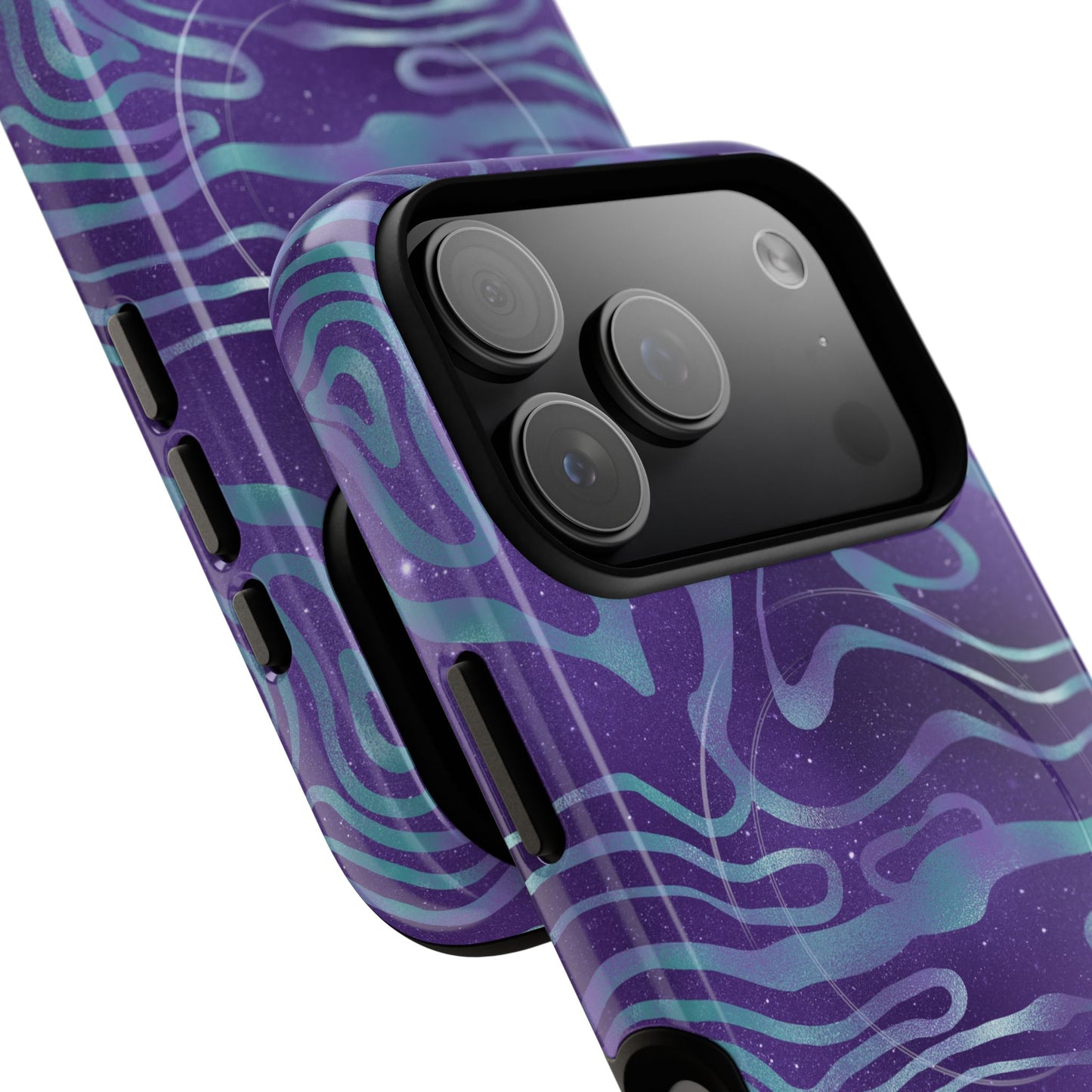 Cosmic Gold in Blue & Purple - iPhone Magsafe Case