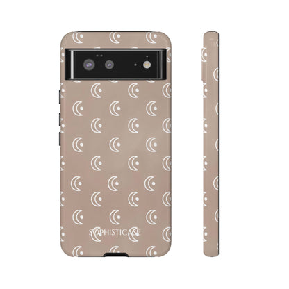 Moon Phase in Boho Brown - Tough Phone Case for Google Pixel