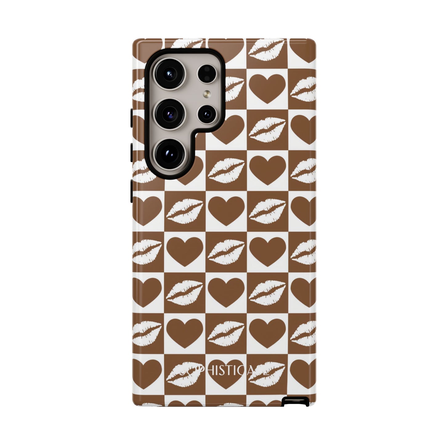 Belle Amie in Deep Brown - Galentines Release - Shockproof Phone Case for iPhone, Samsung Galaxy and Google Pixel