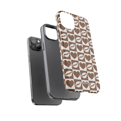 Belle Amie in Deep Brown - Galentines Release - Shockproof Phone Case for iPhone, Samsung Galaxy and Google Pixel