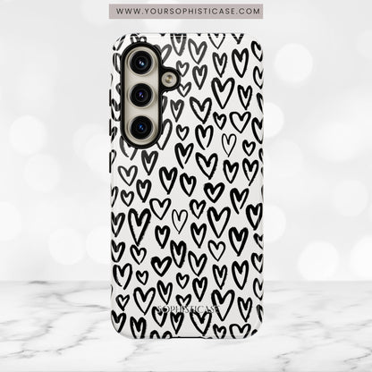 Dark Thoughts in Urban Heart - Tough Phone Case