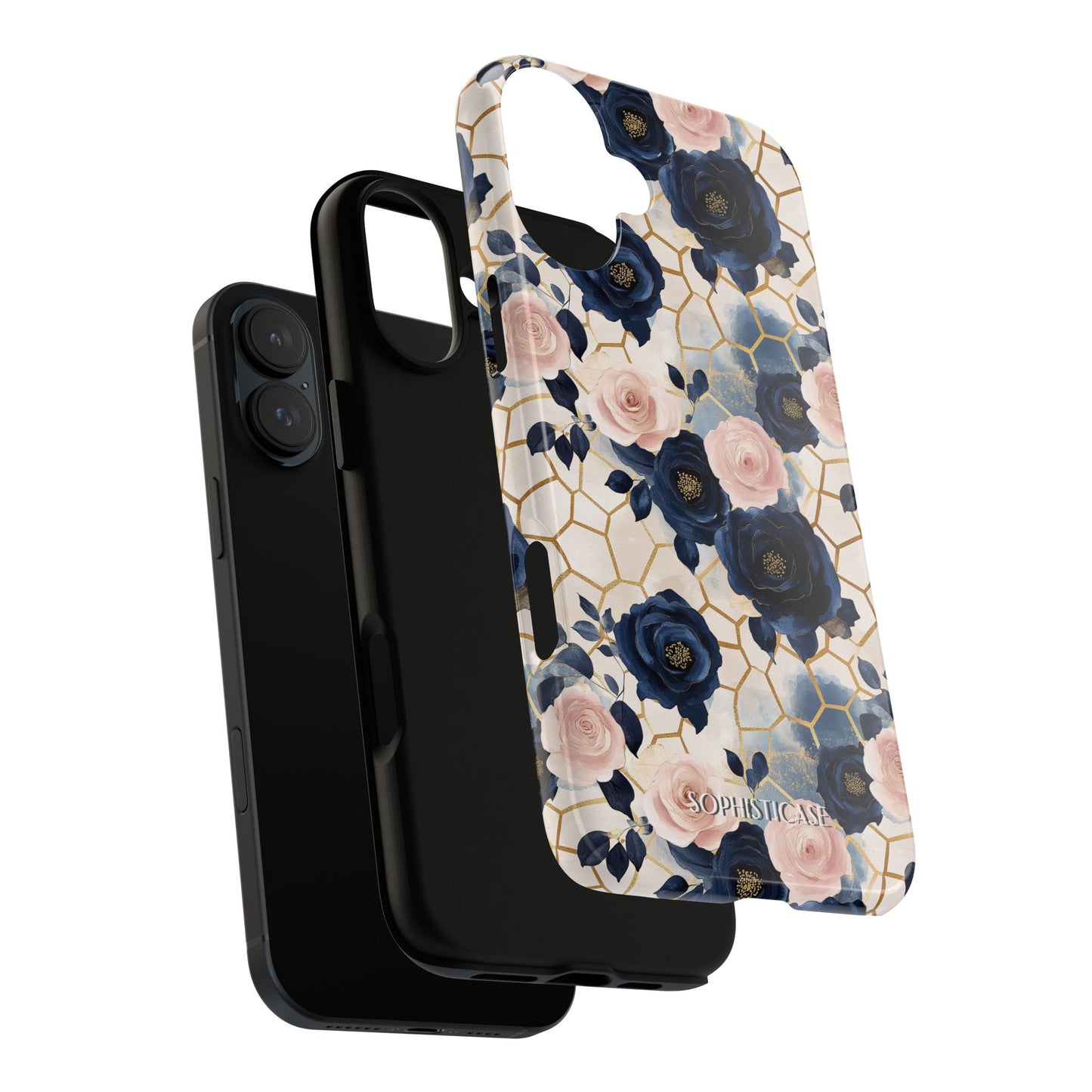 Royal Floral in Navy Hive - Tough Phone Case
