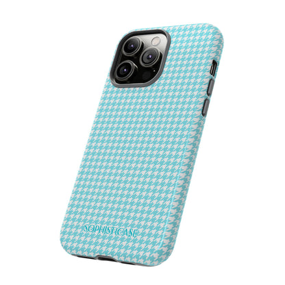 Tough Case - Houndstooth in Aqua