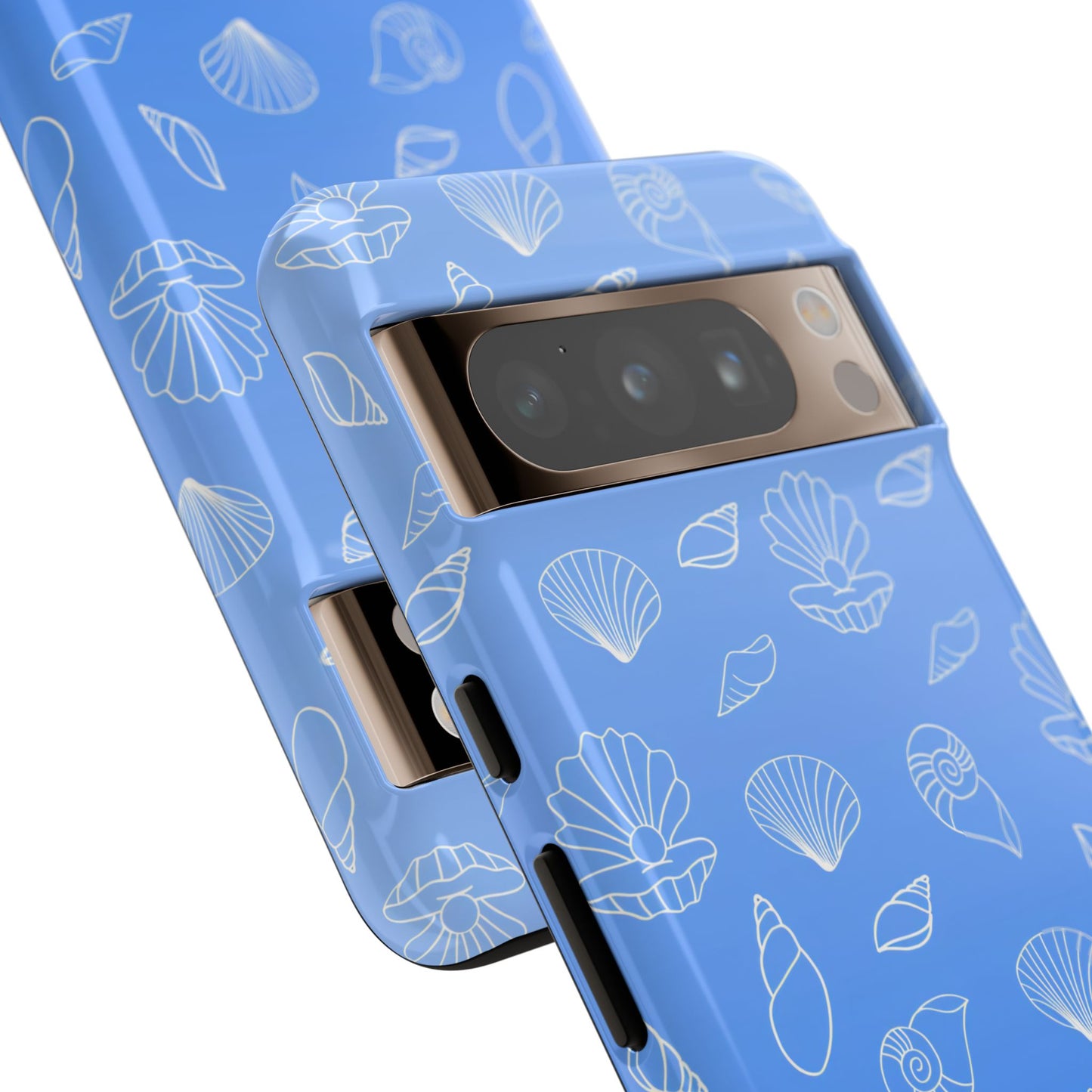 Seashell Society in Ocean Blue - iPhone Case, Samsung Galaxy Case, Google Pixel Case