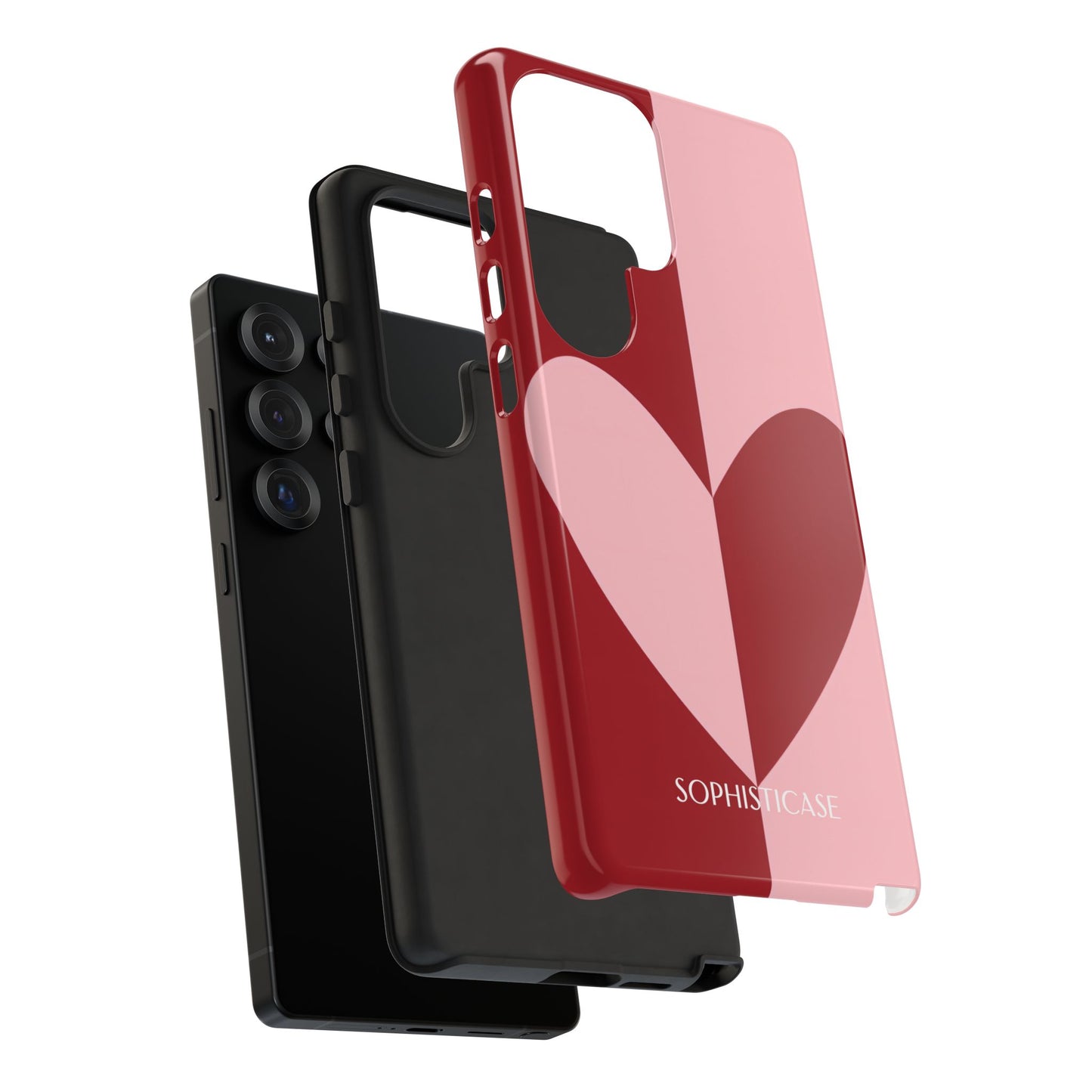 Be Mine in Red and Pink - iPhone Case, Samsung Galaxy Case, Google Pixel Case