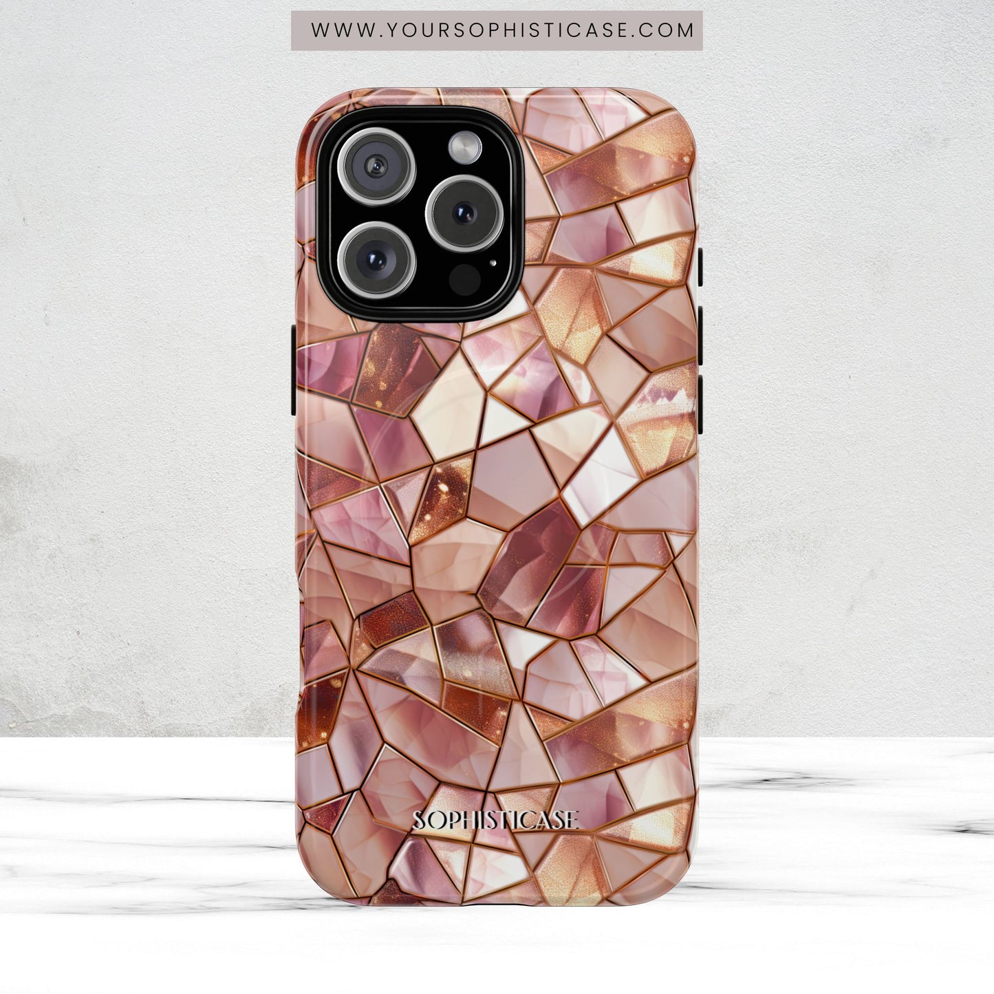 Rose' Runway in Champagne Mosaic - Magsafe Case