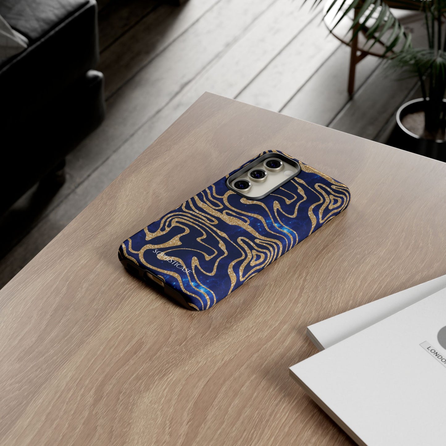 Cosmic Zebra in Blue - iPhone Case, Samsung Galaxy Case, Google Pixel Case