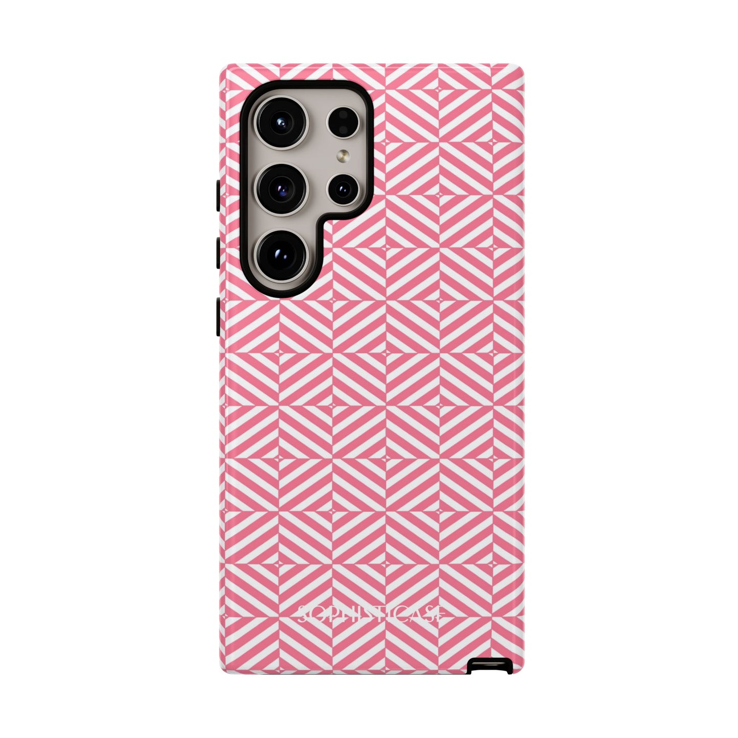 Illusions in Salmon - Dual Layer Shockproof Phone Case for iPhone, Google Pixel and Samsung Galaxy