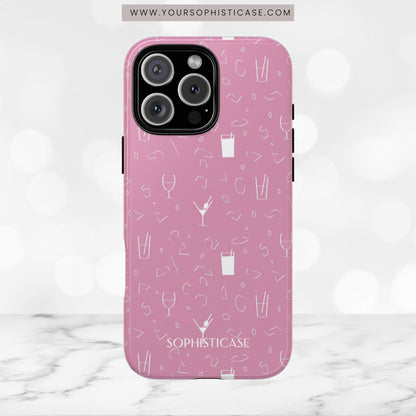 Cocktail Hour in Pink - iPhone Case