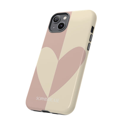Be Mine in Brown and Beige - iPhone Case