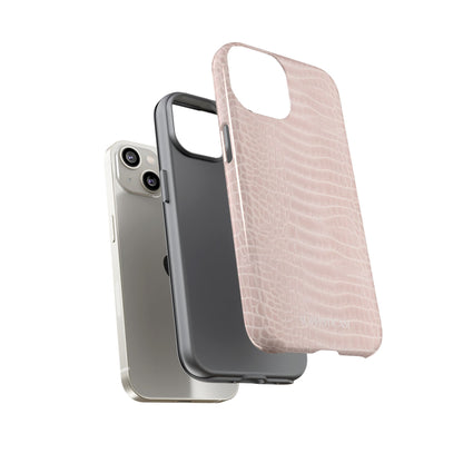 Luxe Leather in Neutral Beige - iPhone Case