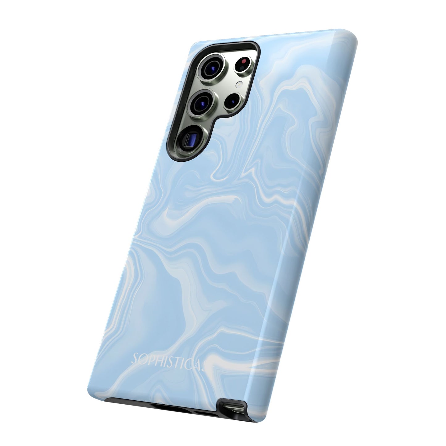 Liquid Dreams in Blue - Protective Phone Case for Samsung Galaxy