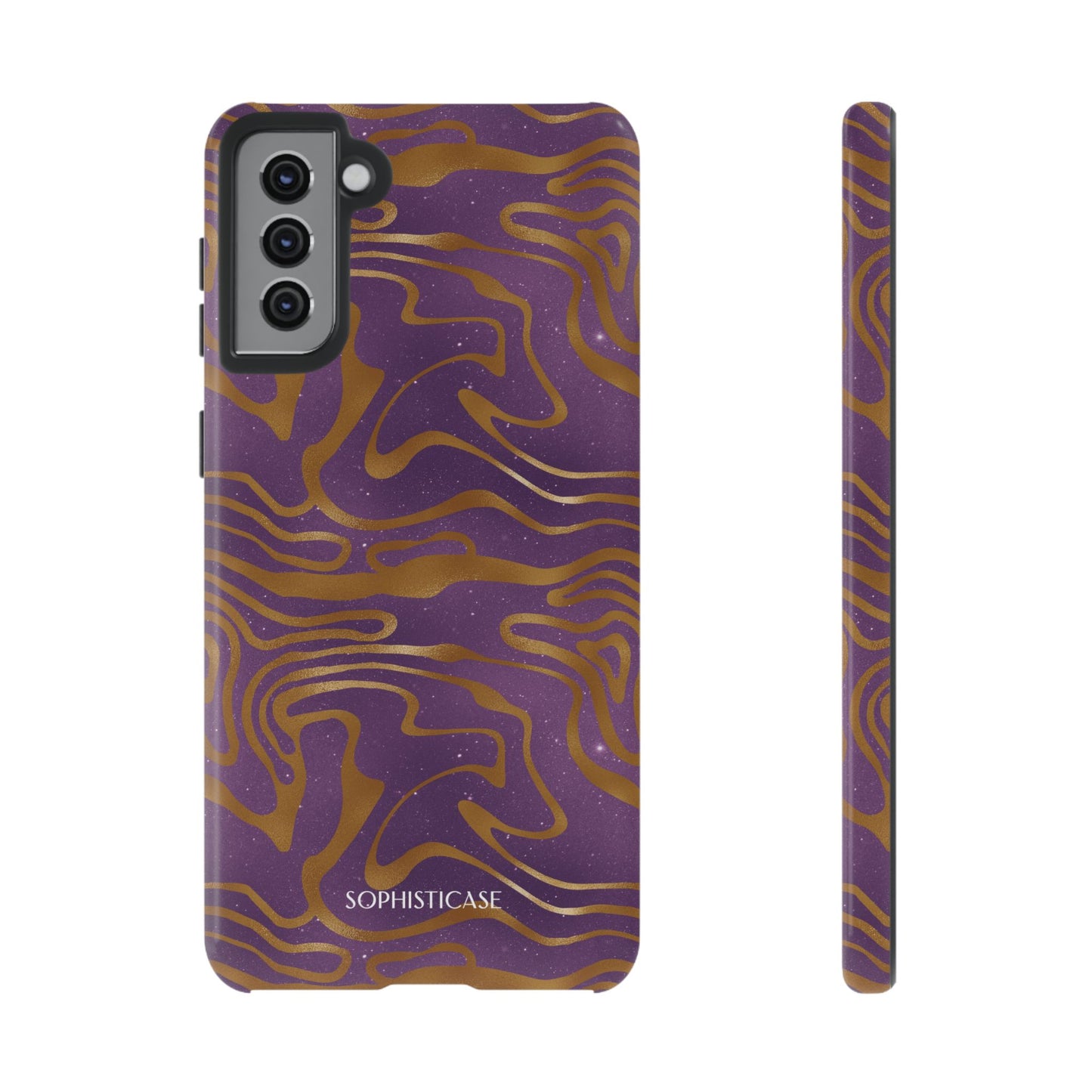 Cosmic Gold in Purple - iPhone Case, Samsung Galaxy Case, Google Pixel Case