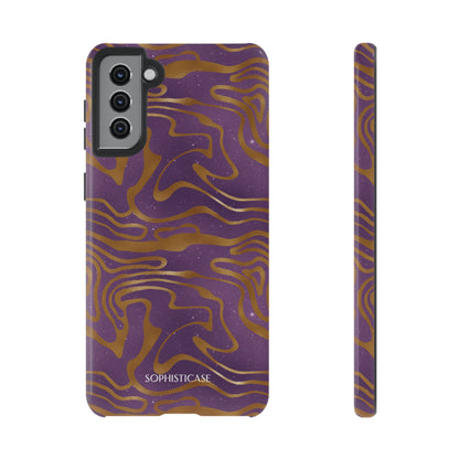 Cosmic Gold in Purple - iPhone Case, Samsung Galaxy Case, Google Pixel Case