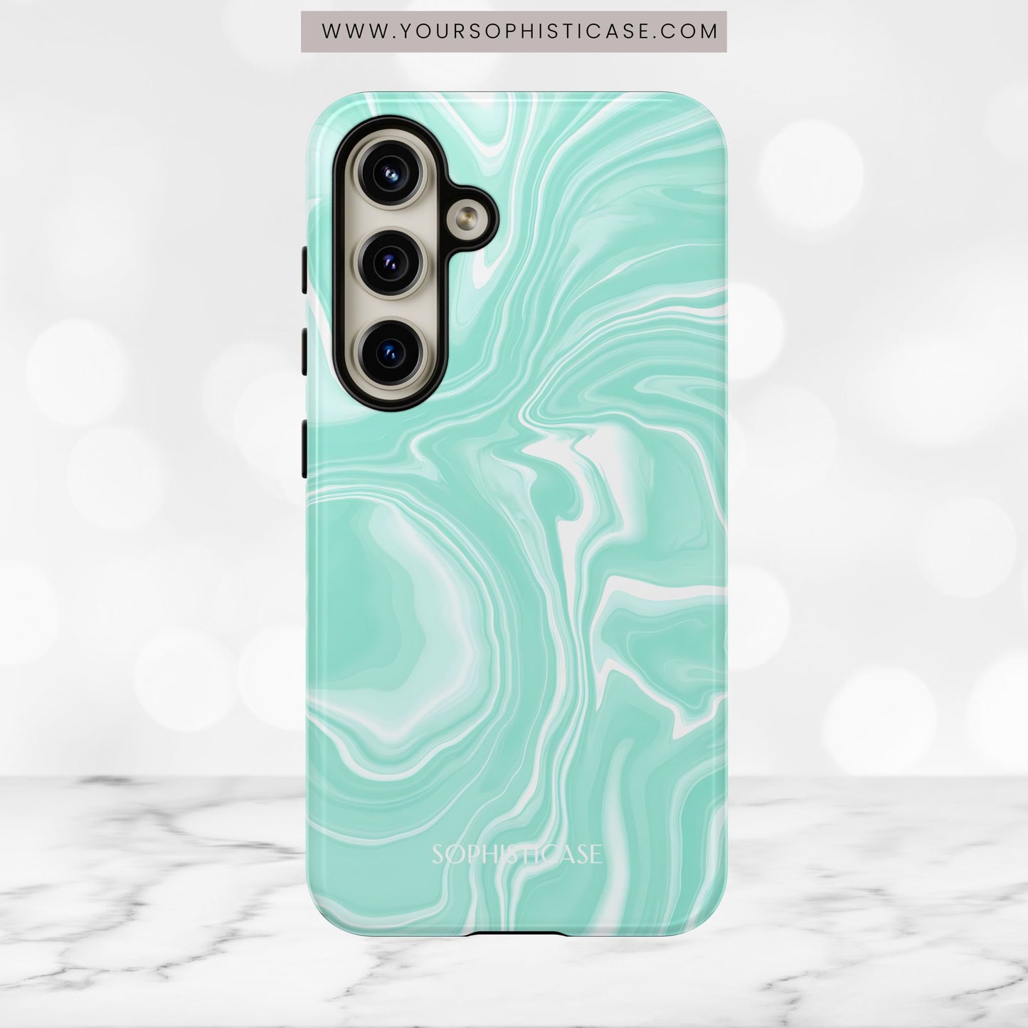 Liquid Dreams in Green - Tough Phone Case