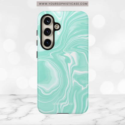 Liquid Dreams in Green - Tough Phone Case